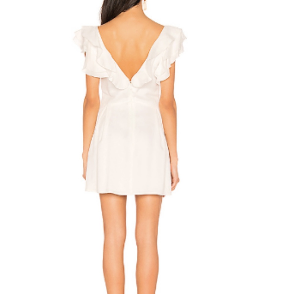 Revolve Privacy Please Mini Dress Ruffle Top - Picture 2 of 5